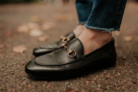 brown gucci penny loafers|gucci brixton loafer women.